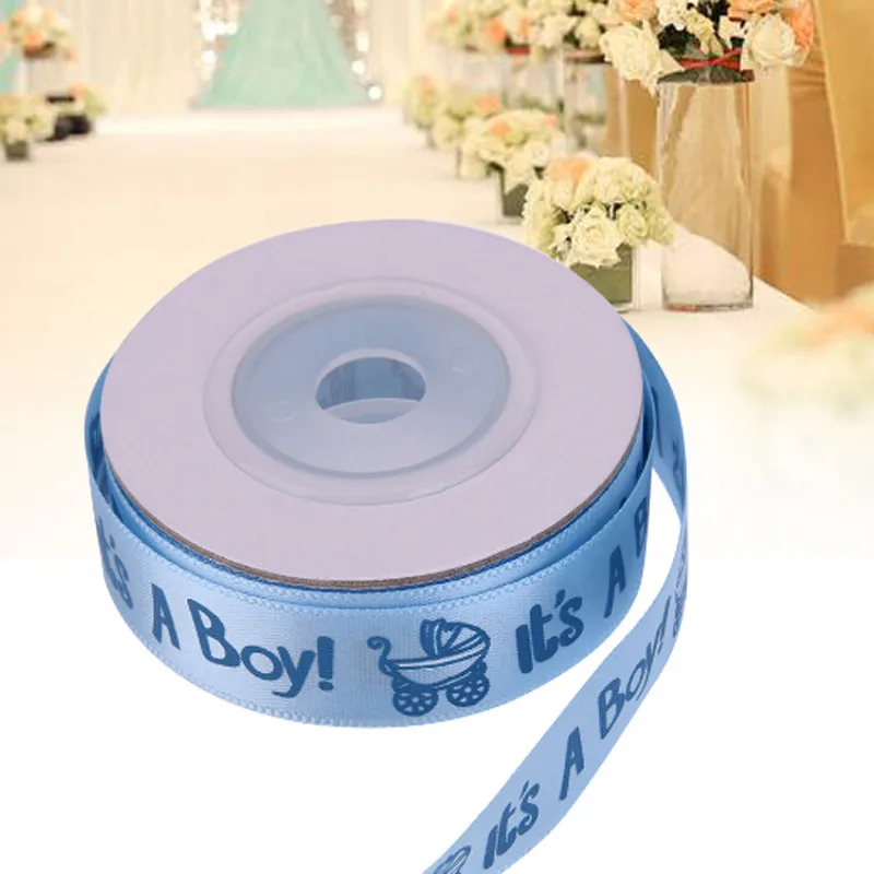 Для мальчиков детей девочек Baby Shower лента сатиновая подарочная на поясе DIY