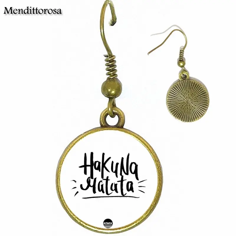 Hakuna Matata вдохновляющие ювелирные изделия известного бренда со стеклянным
