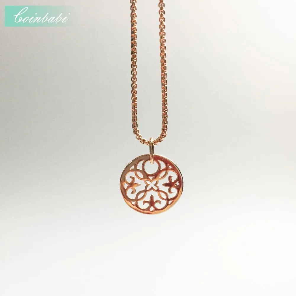 Кулоны из нержавеющей стали Arabesque виноградный орнамент золото Цвет для женщин
