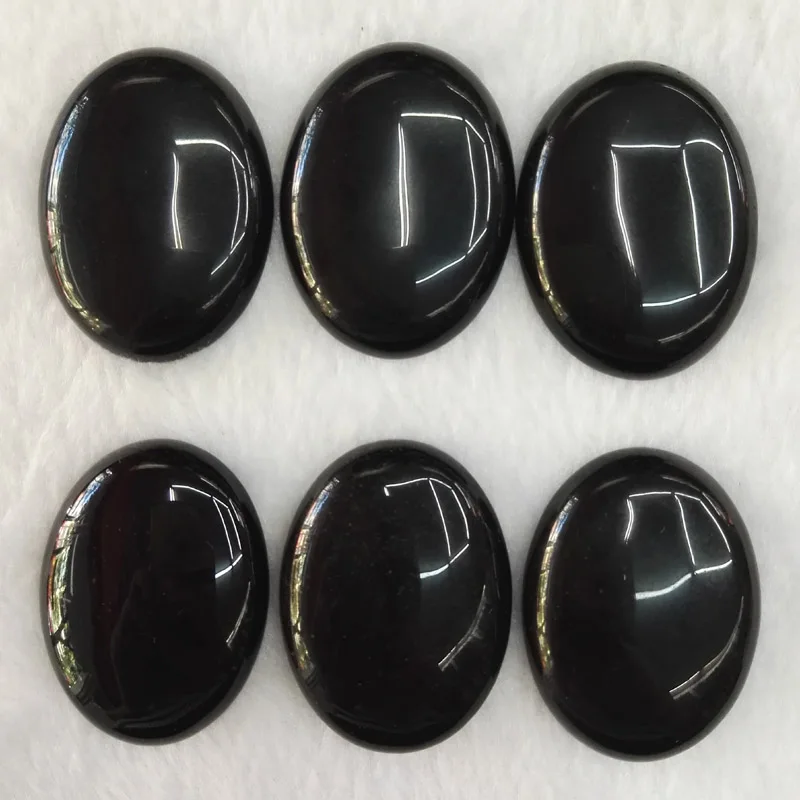 

Wholesale black onyx Nature Stone bead 40x30MM women accessories Beads for jewelry making cab cabochon 10Pcs/lot Free shipping