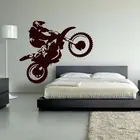 Виниловые настенные наклейки для мотокросса, мотоциклетные настенные художественные наклейки для дома, для гостиной, классные наклейки на кровать для мальчика 3YD30