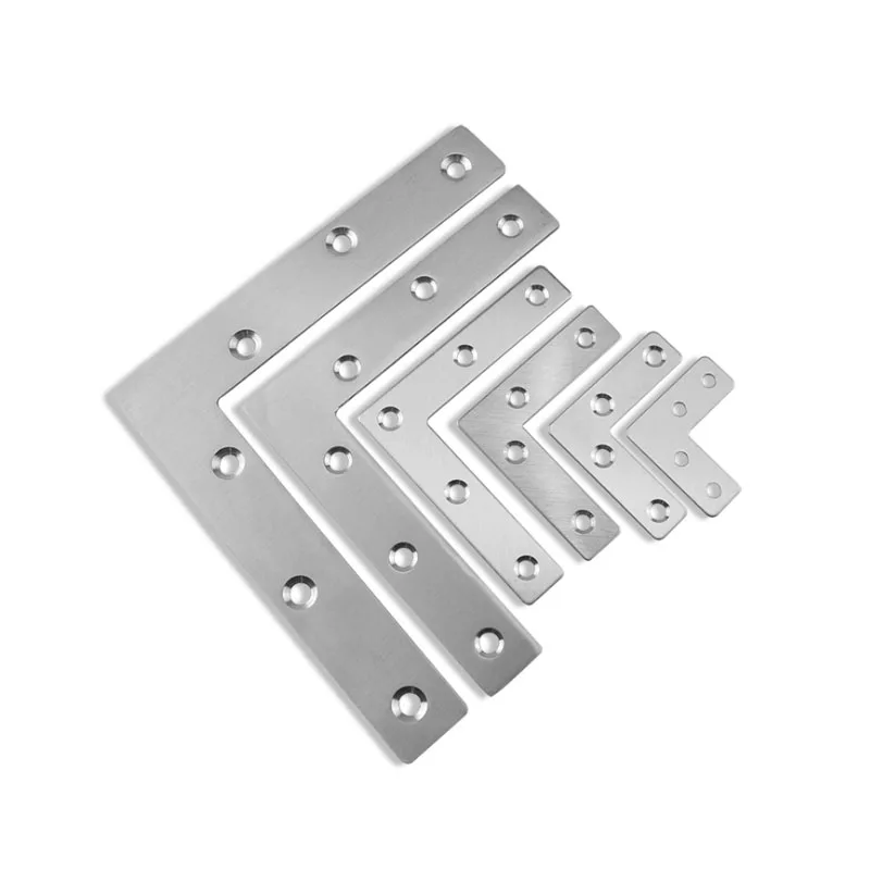 L образный плоский бандаж из нержавеющей стали Угловой Кронштейн Пластины ремонт