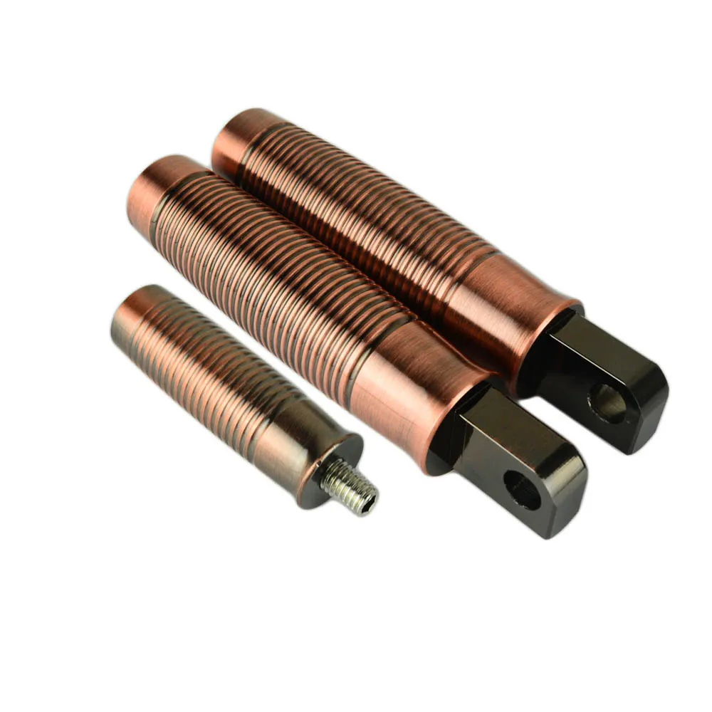 1 Shifter Foot peg Руль для мотоциклов, рукоятки, подставка для ног, подножек, переключатель, латунная медь, для Harley Sportster 883, Touring Dyna Softail, на заказ - Цвет: 1 Shifter Foot peg