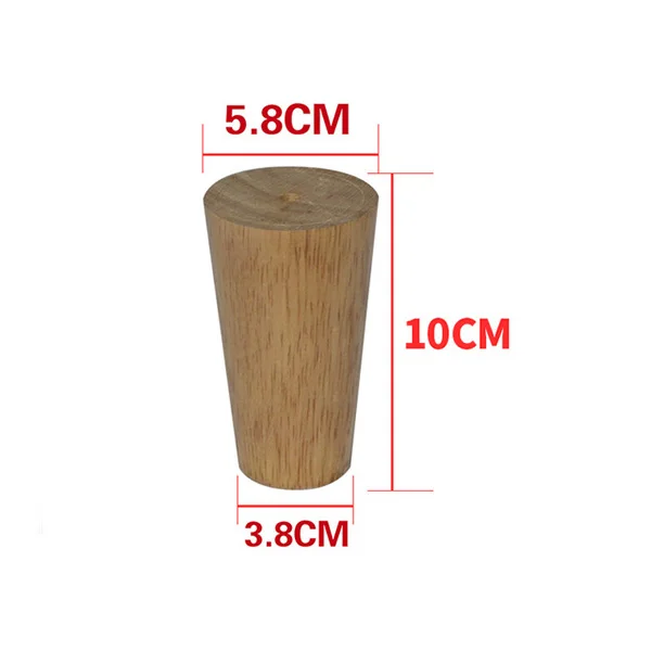 10cm 4 шт высокое 6/8/10/12/15/18/20/25/30 см ножки мебели диван Поддержка ножки из массива дерева кровать/тумба под телевизор/Кофе стол Замена средства ухода за кожей стоп - Цвет: 10cm