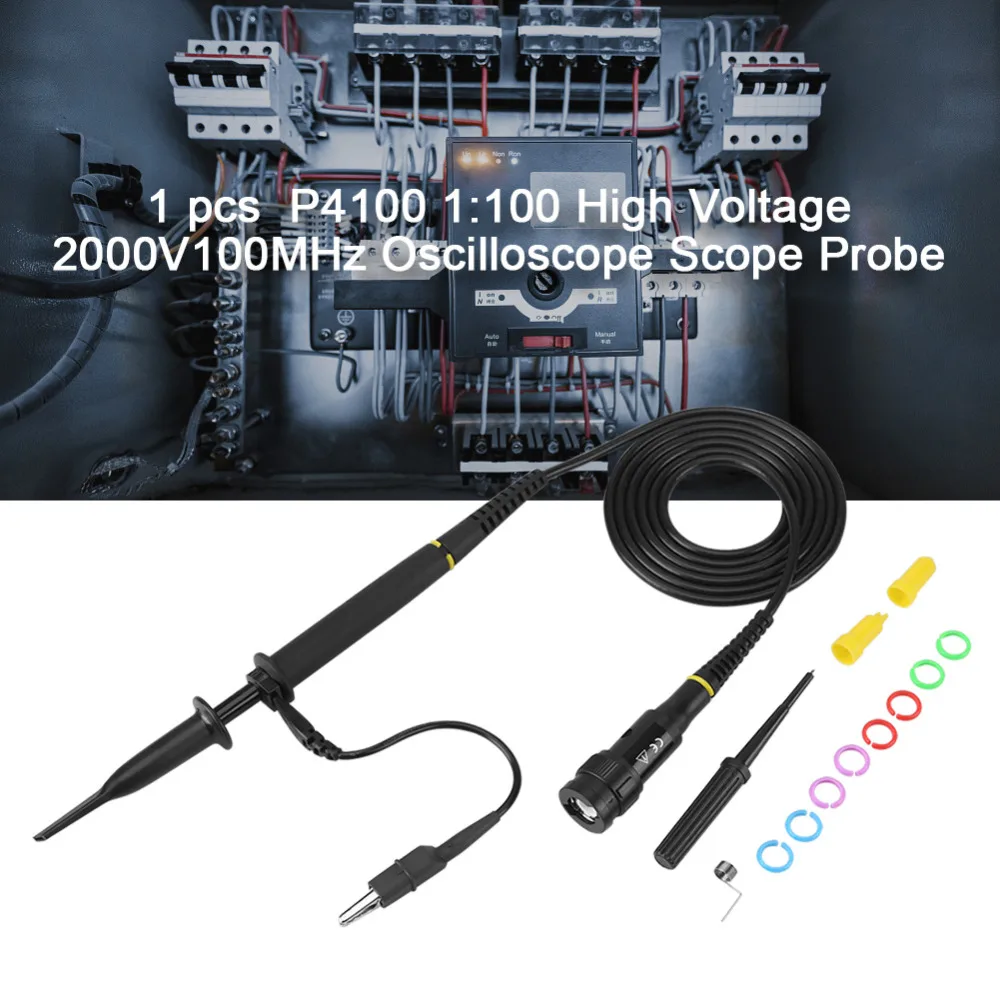 1 шт. P4100 100X высокое Напряжение 2KV осциллограф для исследования со съемной