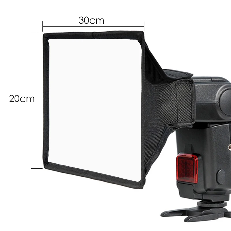 Универсальный складной софтбокс рассеиватель для вспышки 20 см x 30 Canon Nikon Sony Yongnuo