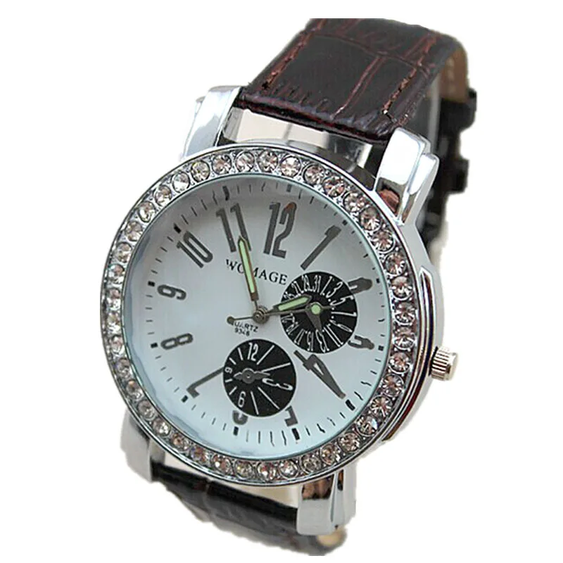 Популярные женские часы брендовые роскошные круглые с кристаллами 8 цветов