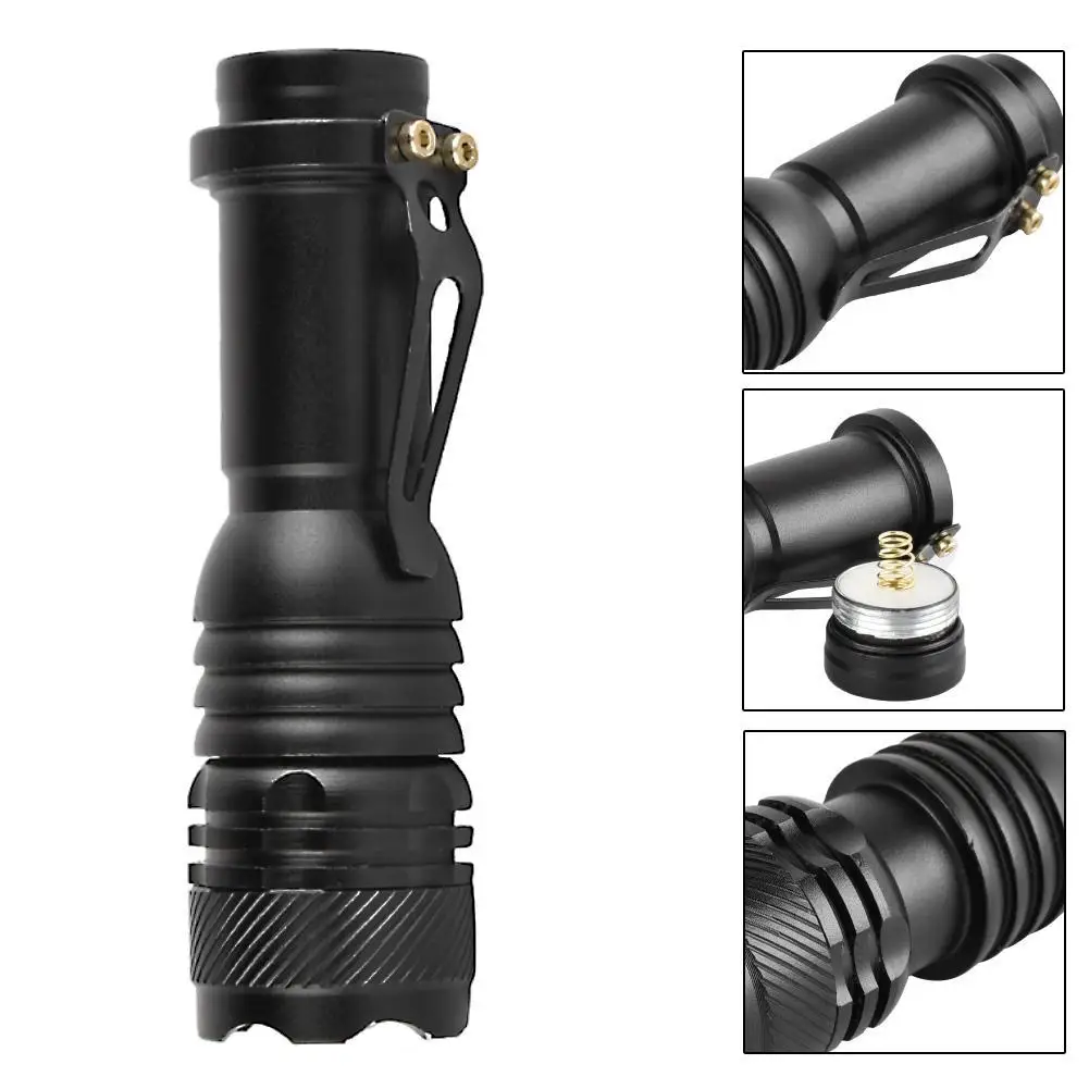 Мини светильник 120лм светодиодный фонарик 3 режима масштабируемый регулируемый