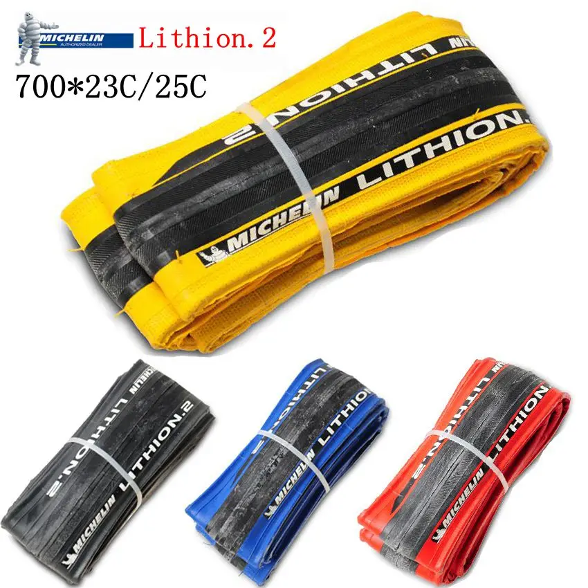 Оригинальные дорожные велосипедные шины LITHION 2 от Michelin 700 * 23C 25C прокол 700C голубые