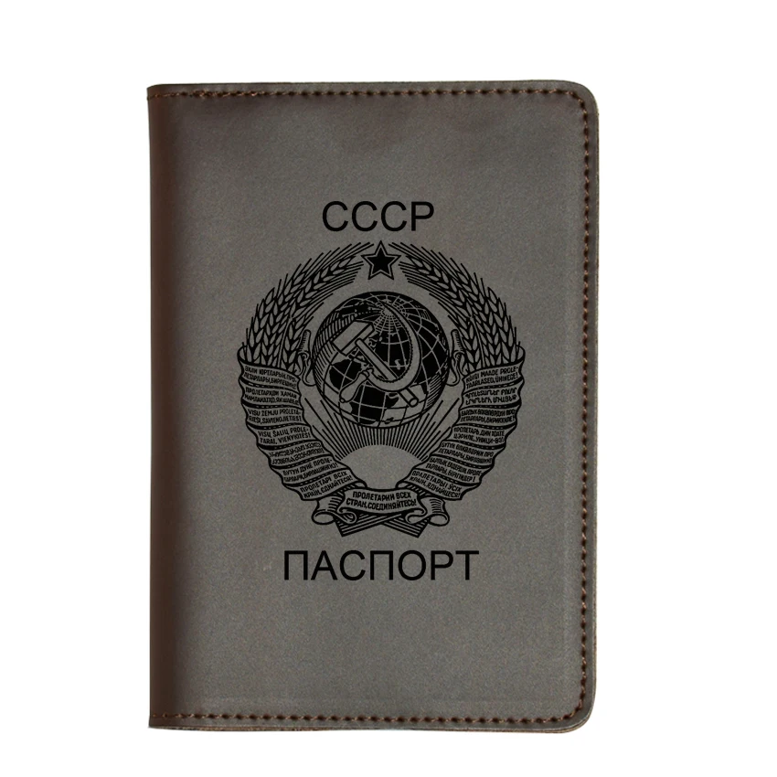 Заказное имя кожаный держатель для паспорта органайзер дорожный кошелек