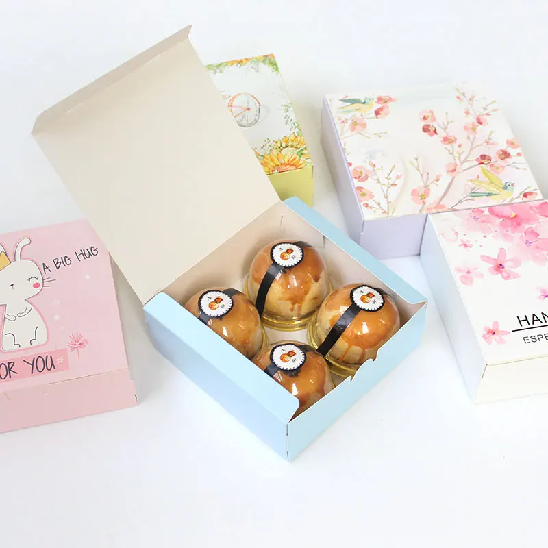 100x Flower and bird series baking box cranberry biscuit Niu rolling sugar egg yolk crisp new year's party gift | Дом и сад