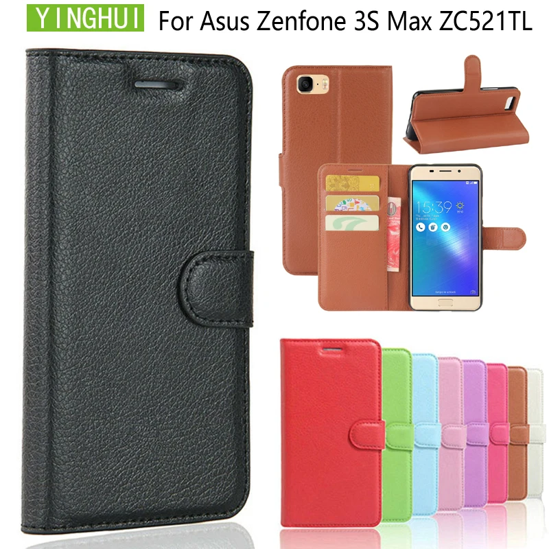 Чехол YINGHUI для Asus Zenfone 3S Max ZC521TL 5 2 дюйма откидной бумажник из искусственной кожи