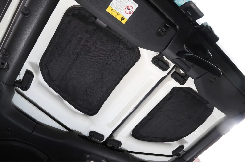 Hardtop Звукоизоляционная изоляция для Jeep Wrangler JL 2/4, изоляция дверей, хлопок, аксессуары для салона автомобиля, черный цвет, 4 шт