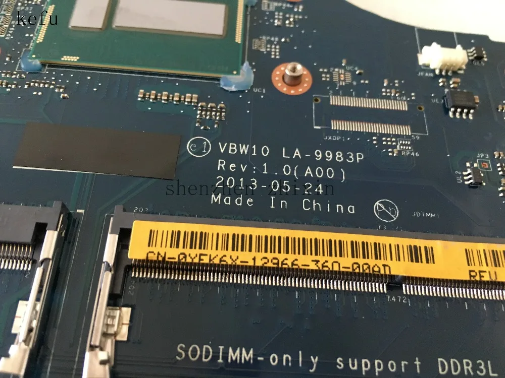 Материнская плата для ноутбука Dell Inspiron 17R 5737 материнская 3737 процессор DDR3L VBW01 I5 4200U