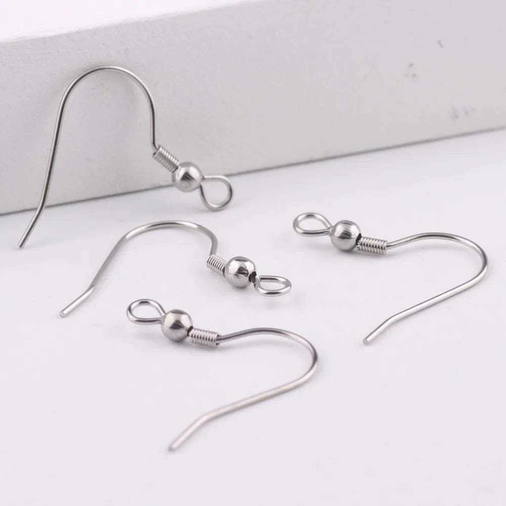 100 шт. серьги Крючки из нержавеющей стали|earring findings|earring hooksstainless steel ear wires |