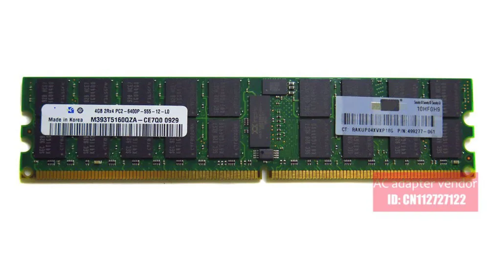 Топ для HP 4 Гб PC2 6400P 800 память ECC REG DDR2 сервера|memory ddr2|server hpmemory 4gb |
