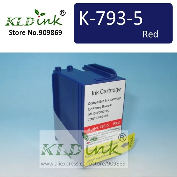 Совместимость 793-5 793-5SN красный почтовый метр чернил для Питни Bowes DM100 | Компьютеры