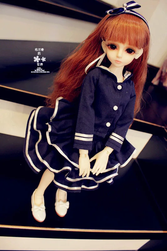 

BJD / SD doll clothes / Navy tutu suit for 1/3 1/4 1/6 scale Bjd Doll clothing accessories