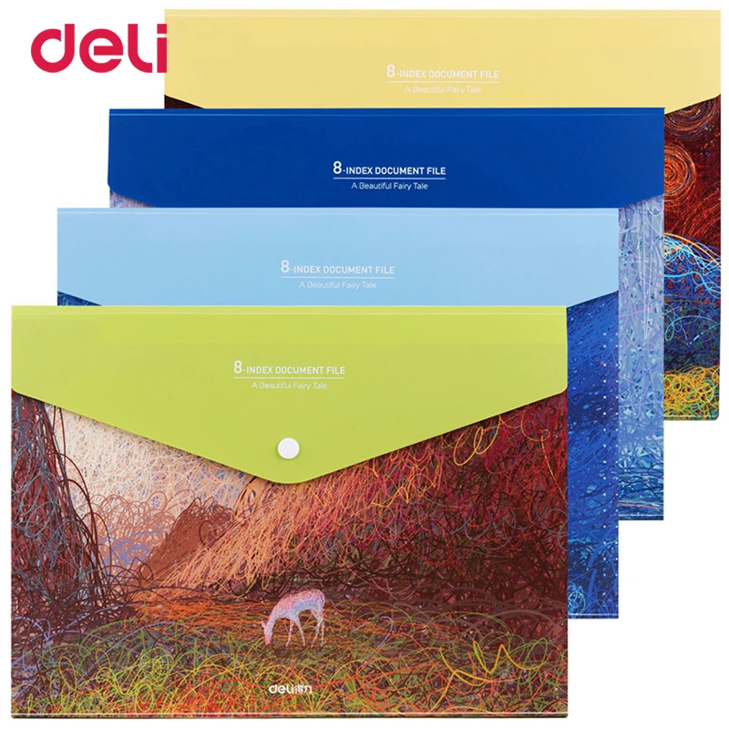 Deli A4 многофункциональный бизнес файл для документов Документ Папка зажим