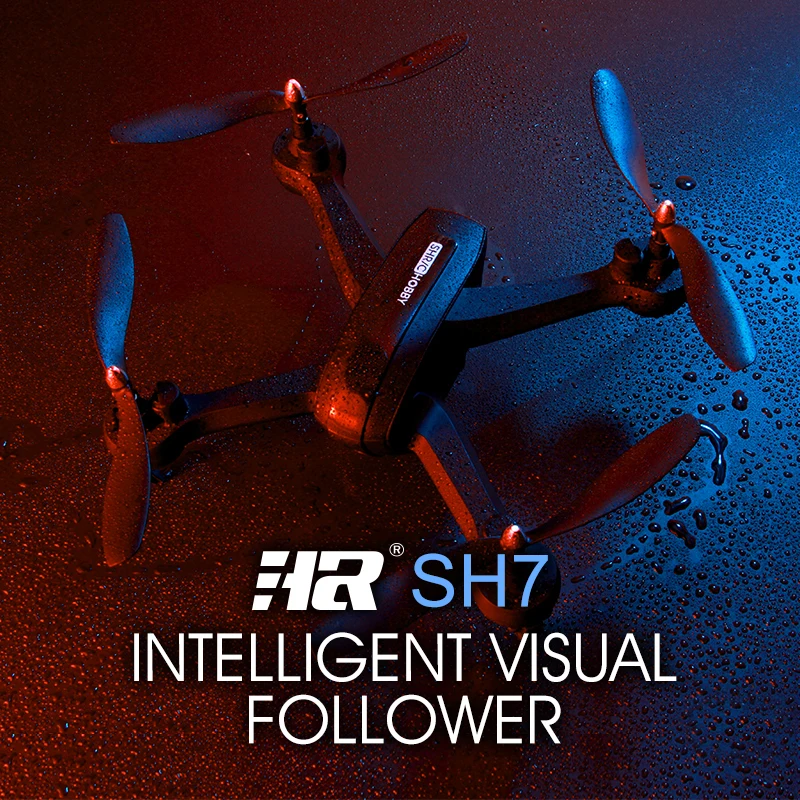 HR SH7 1080 P WI-FI FPV HD Камера Радиоуправляемый Дрон квадрокоптер комплект высота