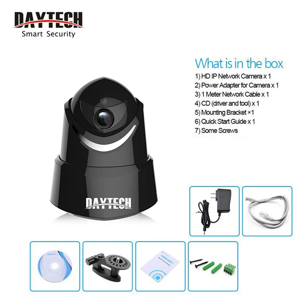 DAYTECH Wi Fi IP Security Камера Видео Безопасности Дома Видеонаблюдения Ночное видение HD720P