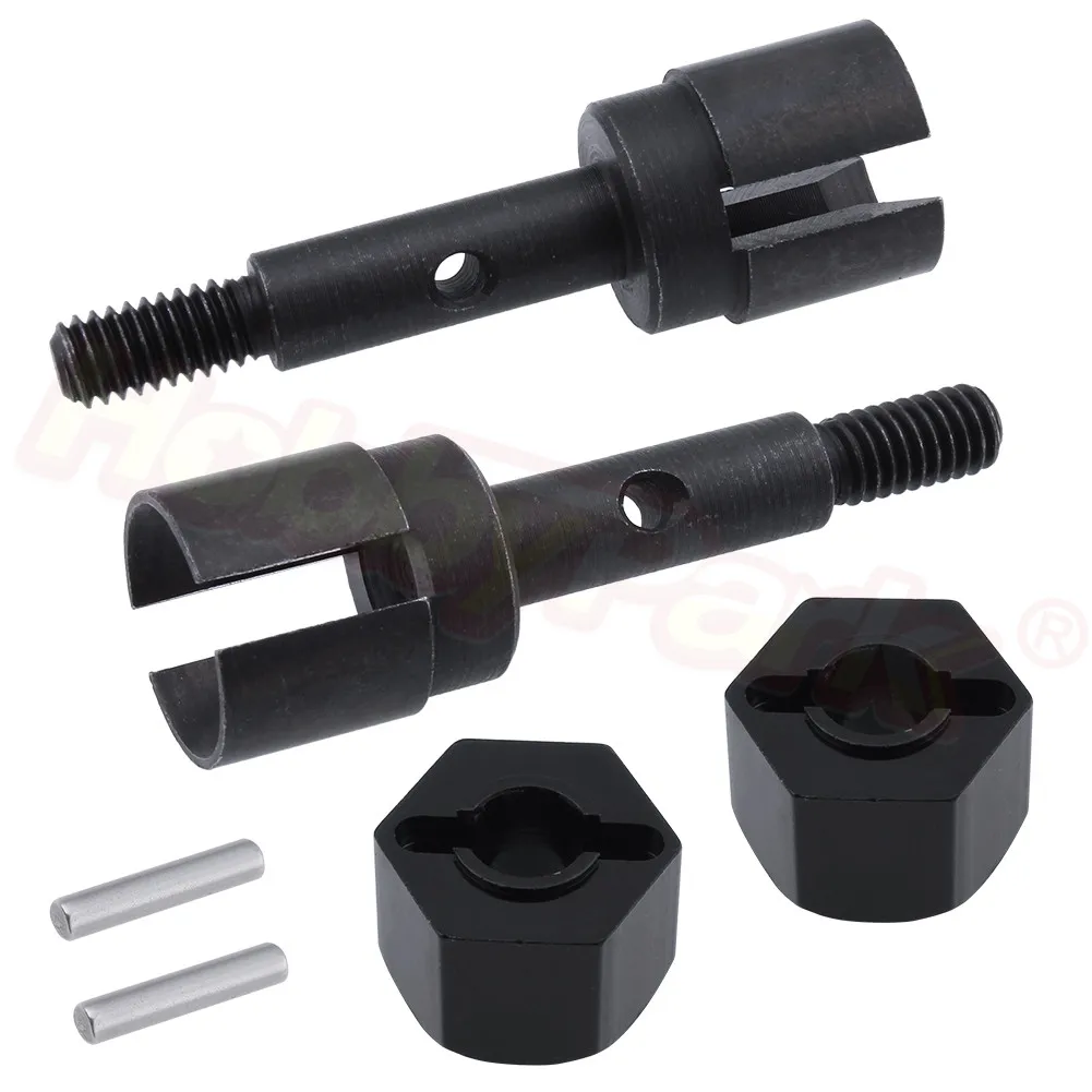 Металлическая ось колеса и 12 мм шестигранные ступицы адаптер для HSP Pangolin 94180 RGT 18000