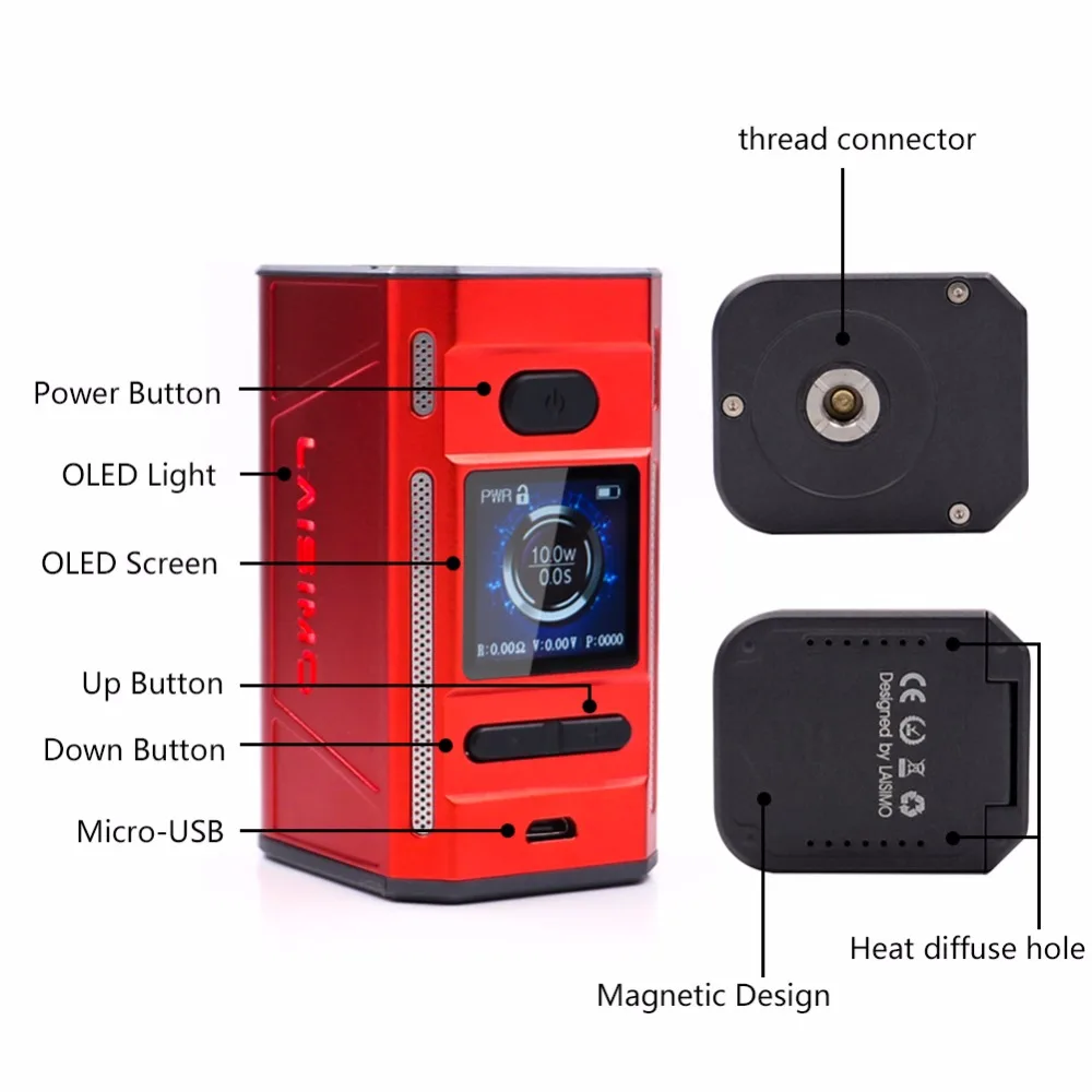 Распродажа Laisimo F4 360 Вт TC бокс мод Vape комплект с Wotofo Unity RTA питание от 2/4 батарей 510