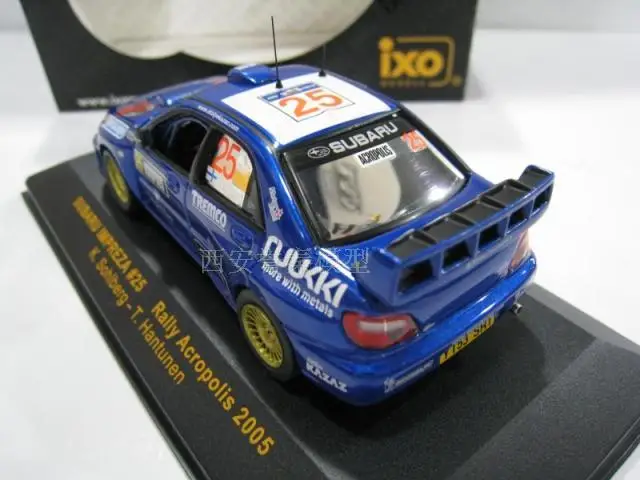 I XO 1:43 Su baru impreza WRC#25 2005 литая модель автомобиля металлические игрушки подарок на день рождения для детей