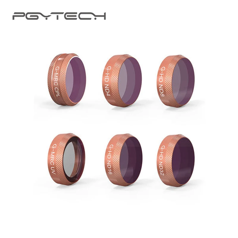 PGYTECH Mavic Air Lens расширенный набор фильтров HD MRC UV CPL ND4 ND8 ND16 ND32 ND64 фильтр для Camera