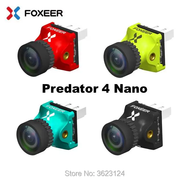 Foxeer Predator 4 Nano Super WDR 4ms с низкой задержкой 1000TVL FPV гоночная камера OSD 4:3 16:9 NTSC PAL для