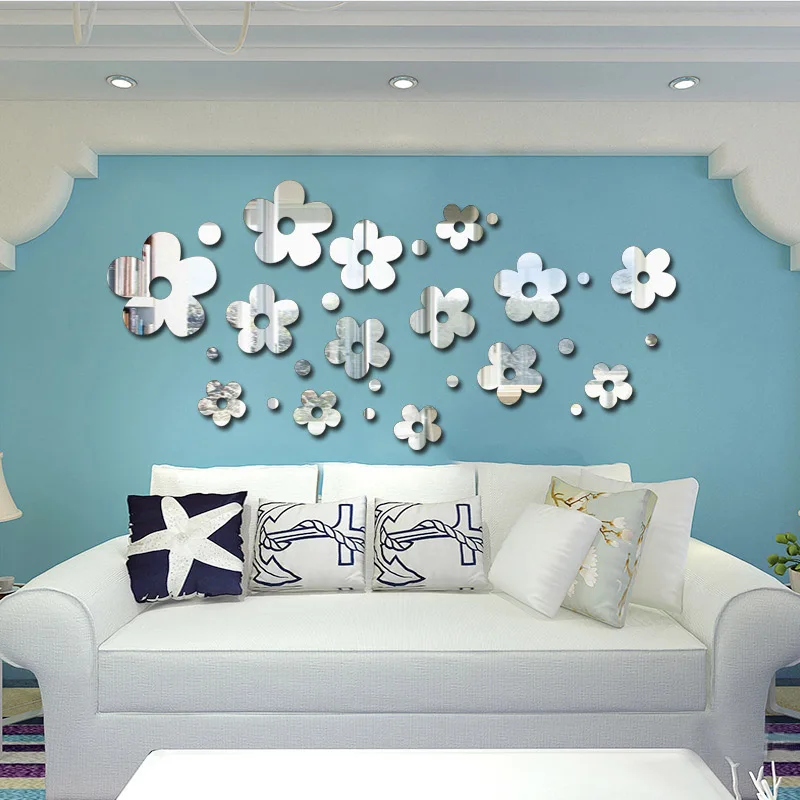 27 шт. акриловые декоративные зеркальные наклейки на стену|mirror wall|decorative wall mirrorsmirror