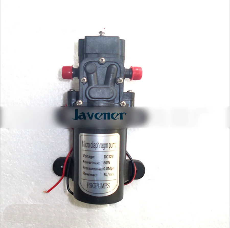 

12V DC Electric Mini Diaphragm pump self-priming booster pumnp low traffic for garden cooling car washer 60W 240L/H T15