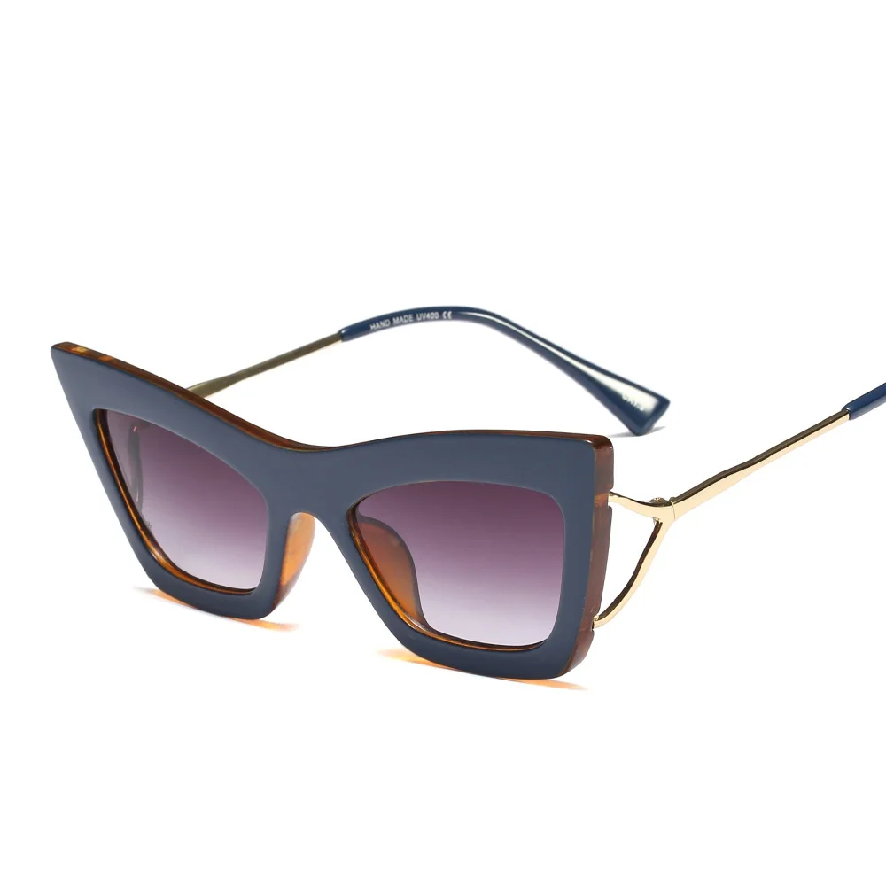 Women Fashion Hollow Alloy Legs Cat Eye Sunglasses Personality Elegant Cosy Shades Street Snap Sun Glasses UV400 Oculos De Grau |