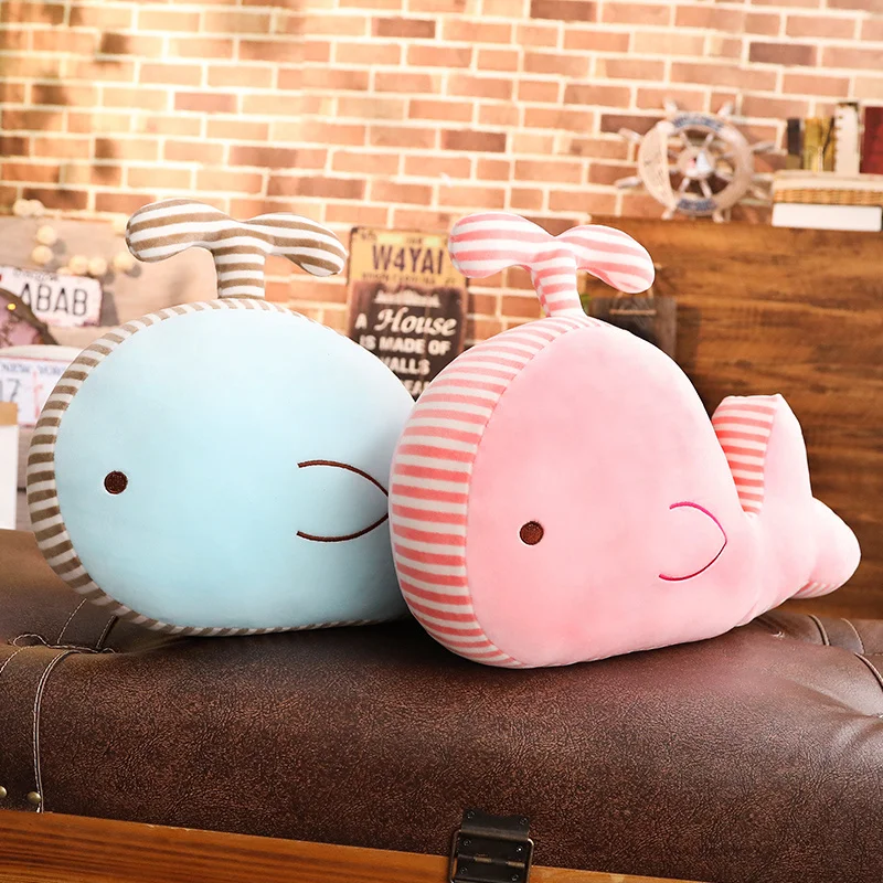 Хит новинка 1 шт. 50 см Kawaii плюшевые игрушки морская рыба кукла синий и розовый КИТ