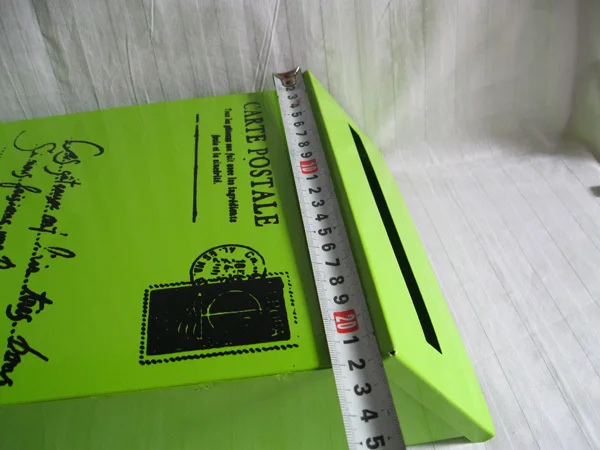 22X6.5XH29CM зеленый почтовый ящик из металла пасхальное праздничное украшение