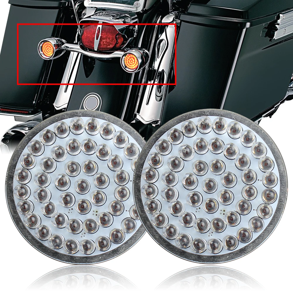2 шт. Светодиодные поворотники для мотоциклов дюйма| |