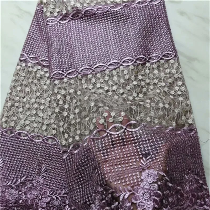 

2019 Beautiful African Lace Fabric High Quality Nigerian Tulle Lace Fabric African French Net Lace Fabric For Eveing Dress
