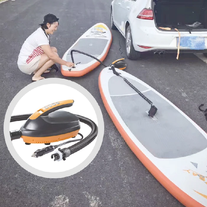 SUP paddle резиновая лодка DC Автомобильный Электрический надувной насос который тоже