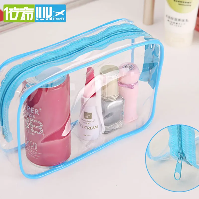 IUX Travel PVC Cosmetic Bags Women Transparent Clear Zipper Makeup Organizer Bath Wash Make Up Tote Handbags Case | Багаж и сумки