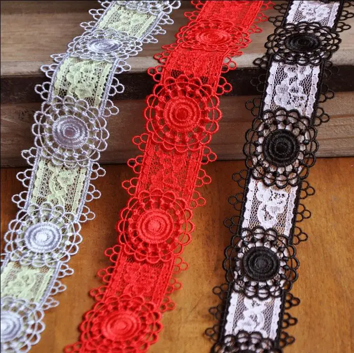 3 метра в партии 8 см красные серые черные кружевные ленты и для свадебного платья