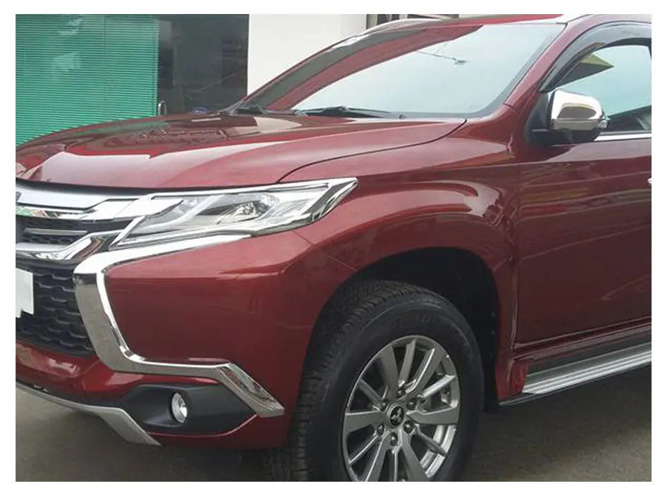 Головной светильник для MITSUBISHI PAJERO SPORT montero sport хромированные автомобильные аксессуары для Shogun pajero sport YCSUNZ
