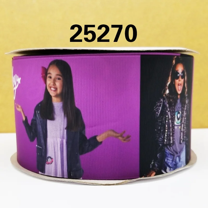 Бесплатная доставка 50 ярдов мультфильм печатных grosgrain ленты 25271 | Дом и сад