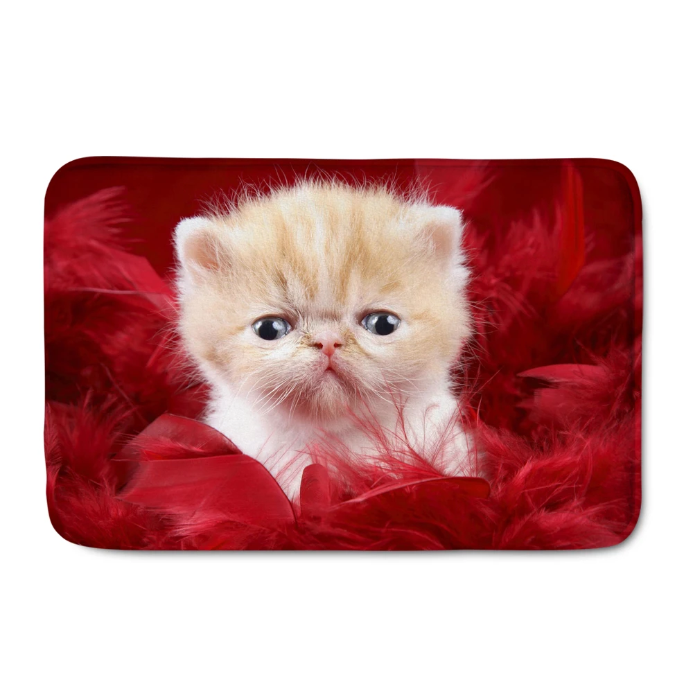 HUGSIDEA милый 3D персидский кот/котенок печати двери ковры входные комнатные коврики