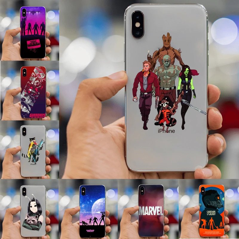 Защитный чехол для Galaxy Marvel из мягкого силикона iphone 6 6S plus 7 8 8plus X 5 5S SE XR XS