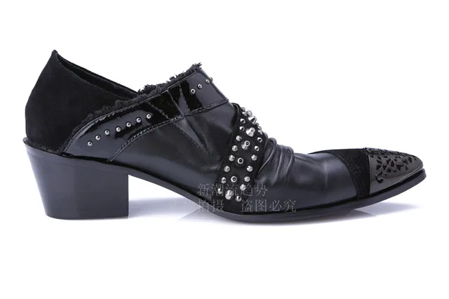 Мужские классические туфли Chaussure Homme в Корейском стиле оксфорды с металлическим