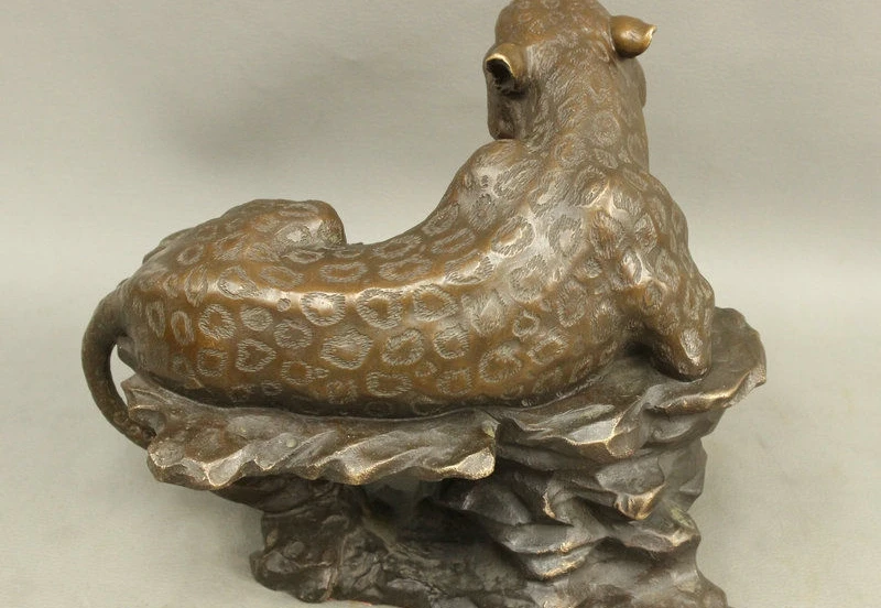 8 &quotнародный китайский Бронзовый феншуй счастливый Леопардовый год Зодиак тигр