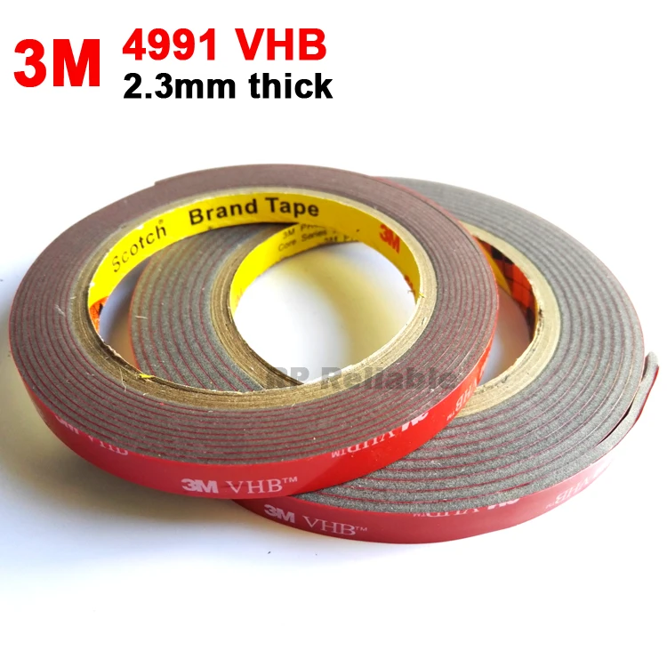 Двухсторонняя клейкая акриловая пенопластовая Монтажная лента 3M VHB 4991 серая