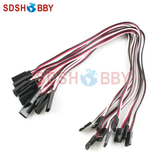 10 шт. * 22 # / 22AWG Сверхмощный удлинитель сервопривода плоский кабель 300 мм|servo
