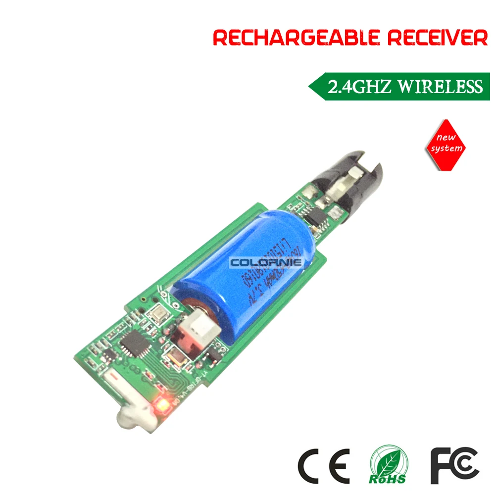 Встроенный перезаряжаемый аккумулятор 2 4 ГГц беспроводной приемник dmx512|Эффект