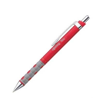 red Шариковые ручки Rotring Tikky, синие чернила, M, ручка, школьные и офисные канцелярские принадлежности, 1 штука - Color: red
